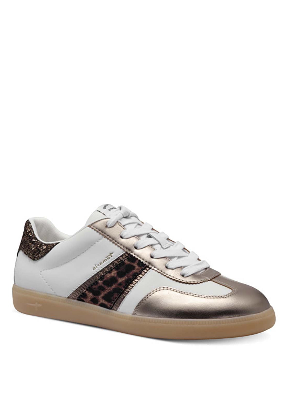 Tamaris Gum Sole Trainer - Leopard Comb 1 Shaws Department Stores