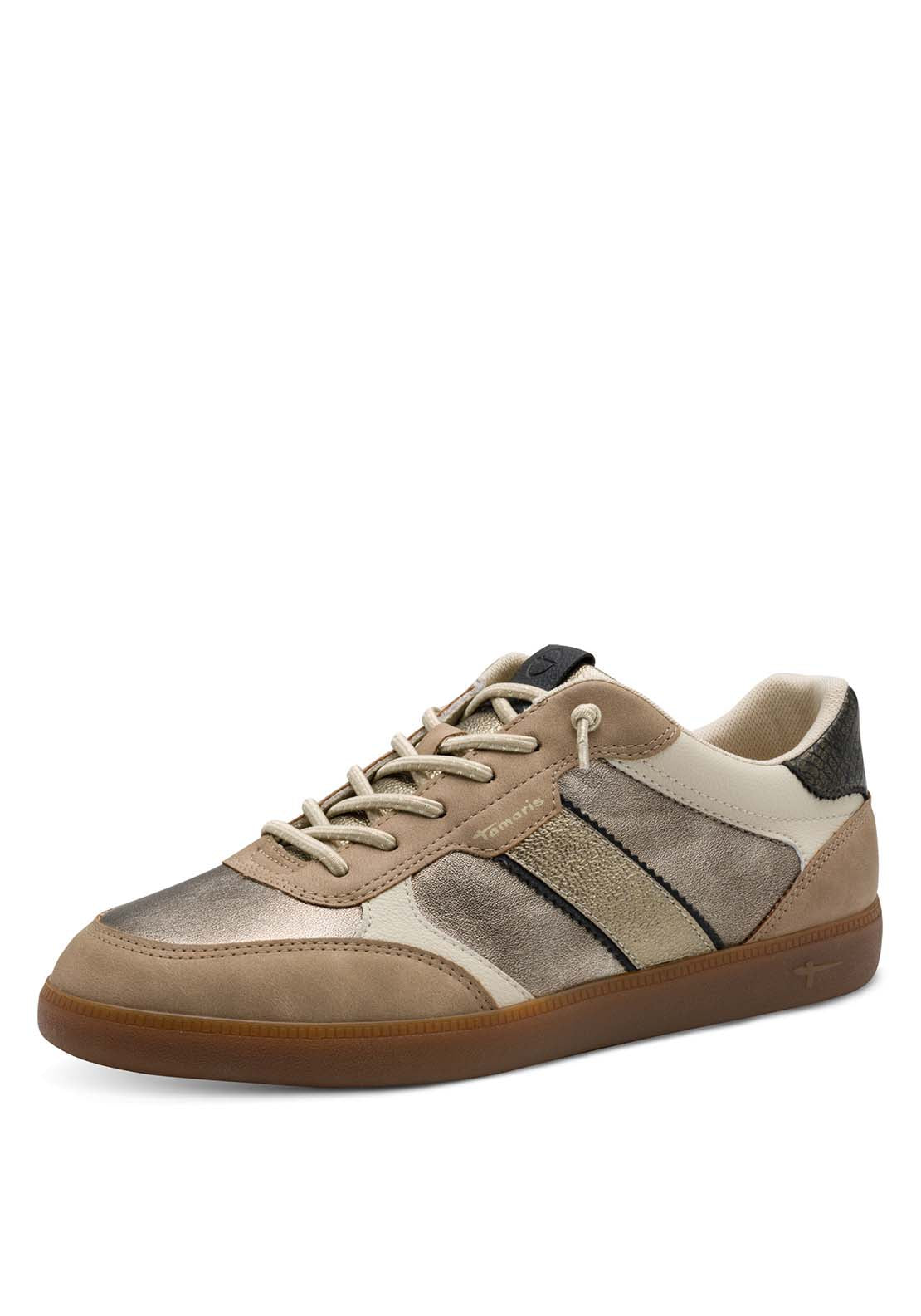 Tamaris Gum Sole Metallic Trim Bungee - Gold 3 Shaws Department Stores