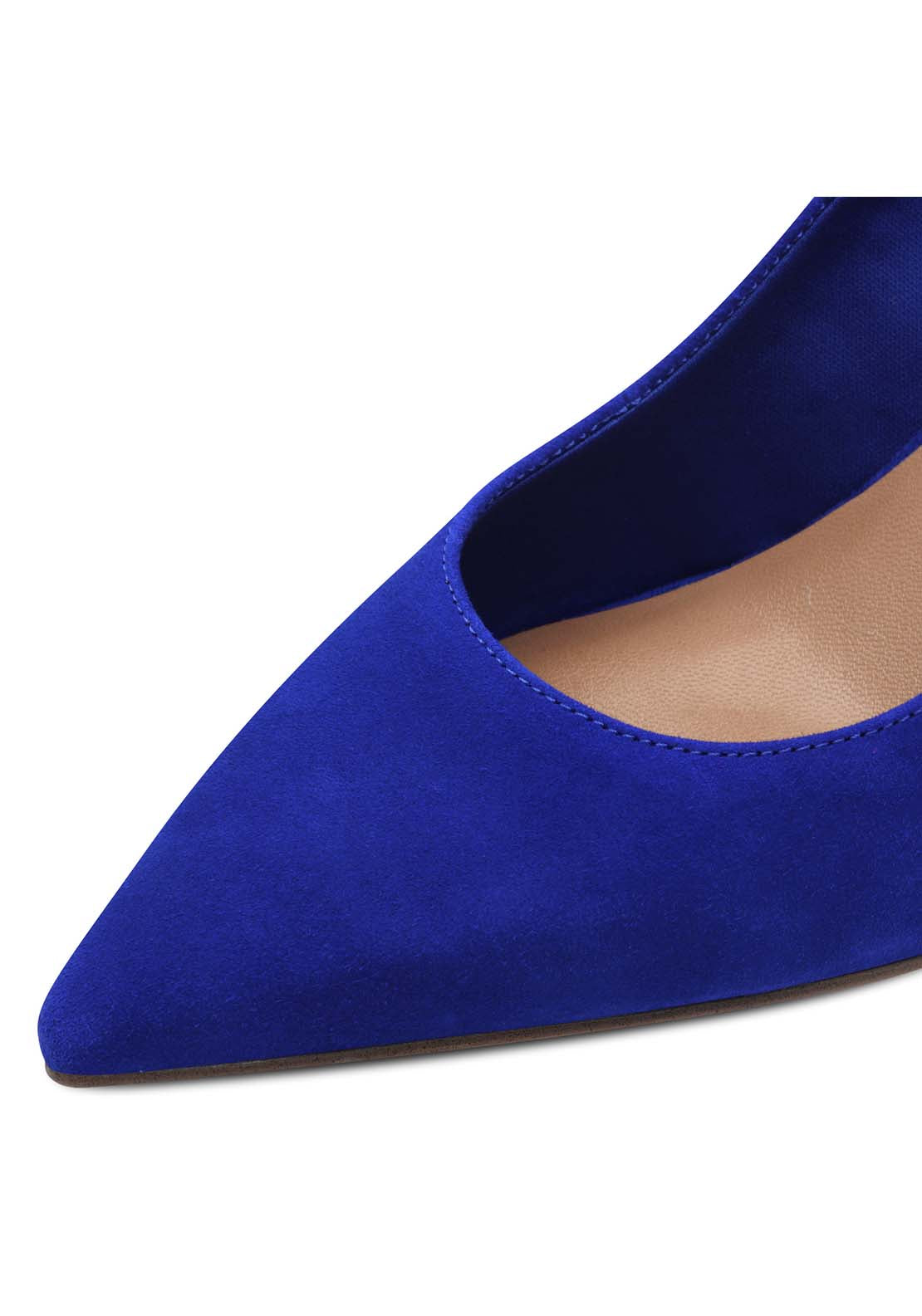 Tamaris Sling Back Heeled Shoe - Royal Blue 5 Shaws Department Stores