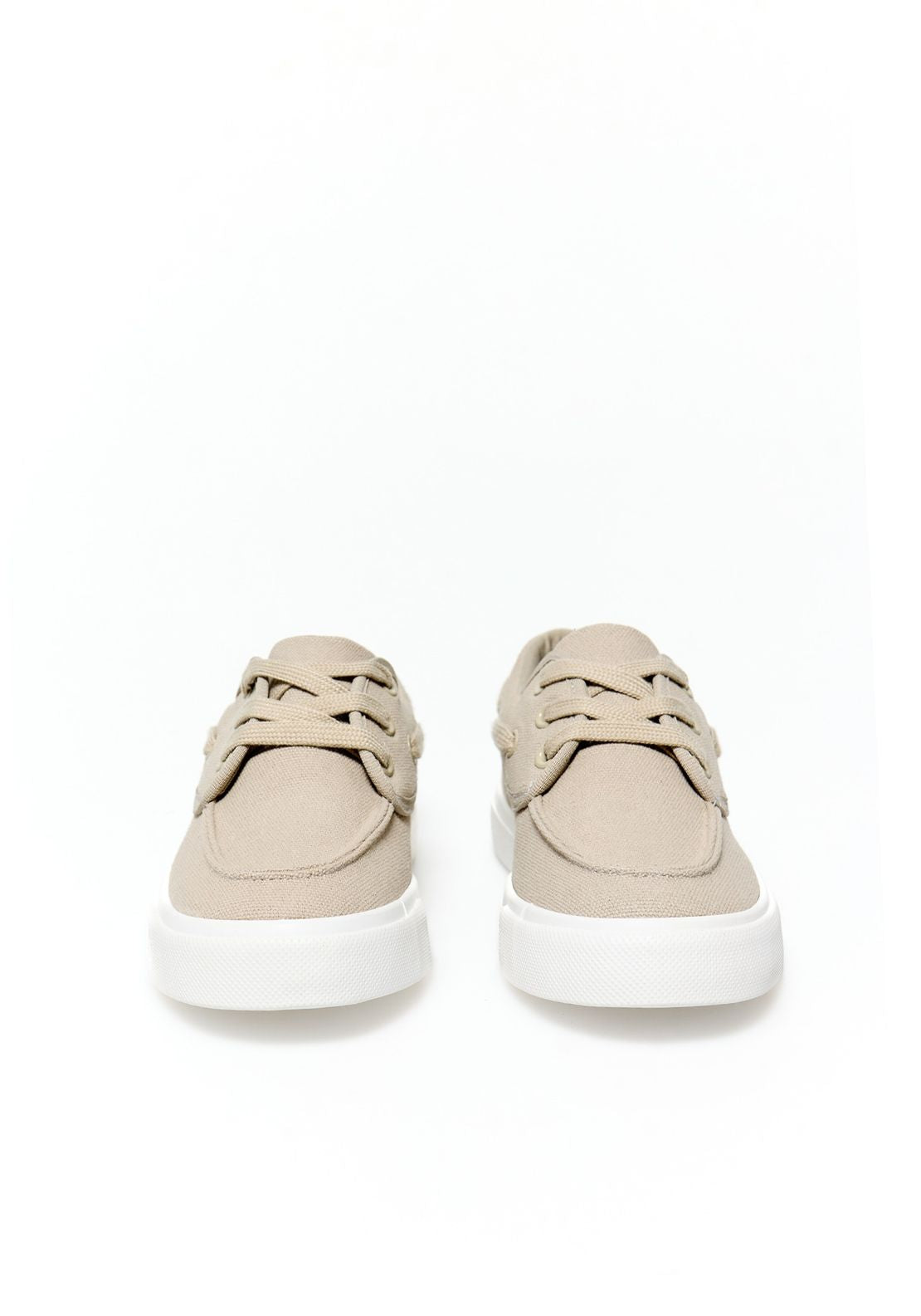 Sfera Canvas Loafer Trainers - Beige 3 Shaws Department Stores