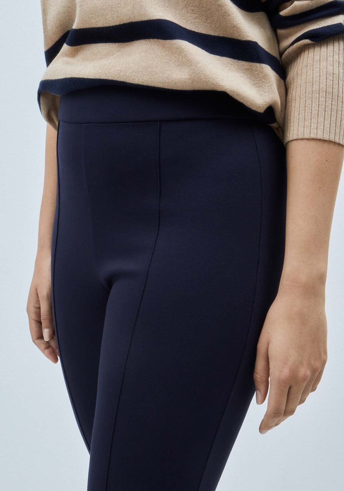 Couchel Knit Leggin Trousers - Blue 3 Shaws Department Stores
