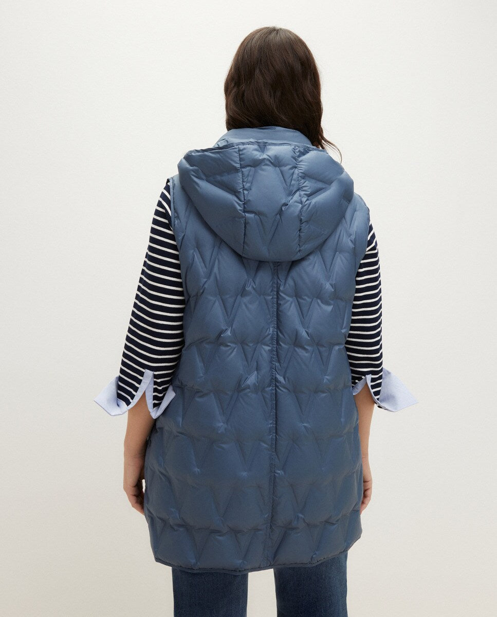 Couchel Feather Vest - Blue 2 Shaws Department Stores