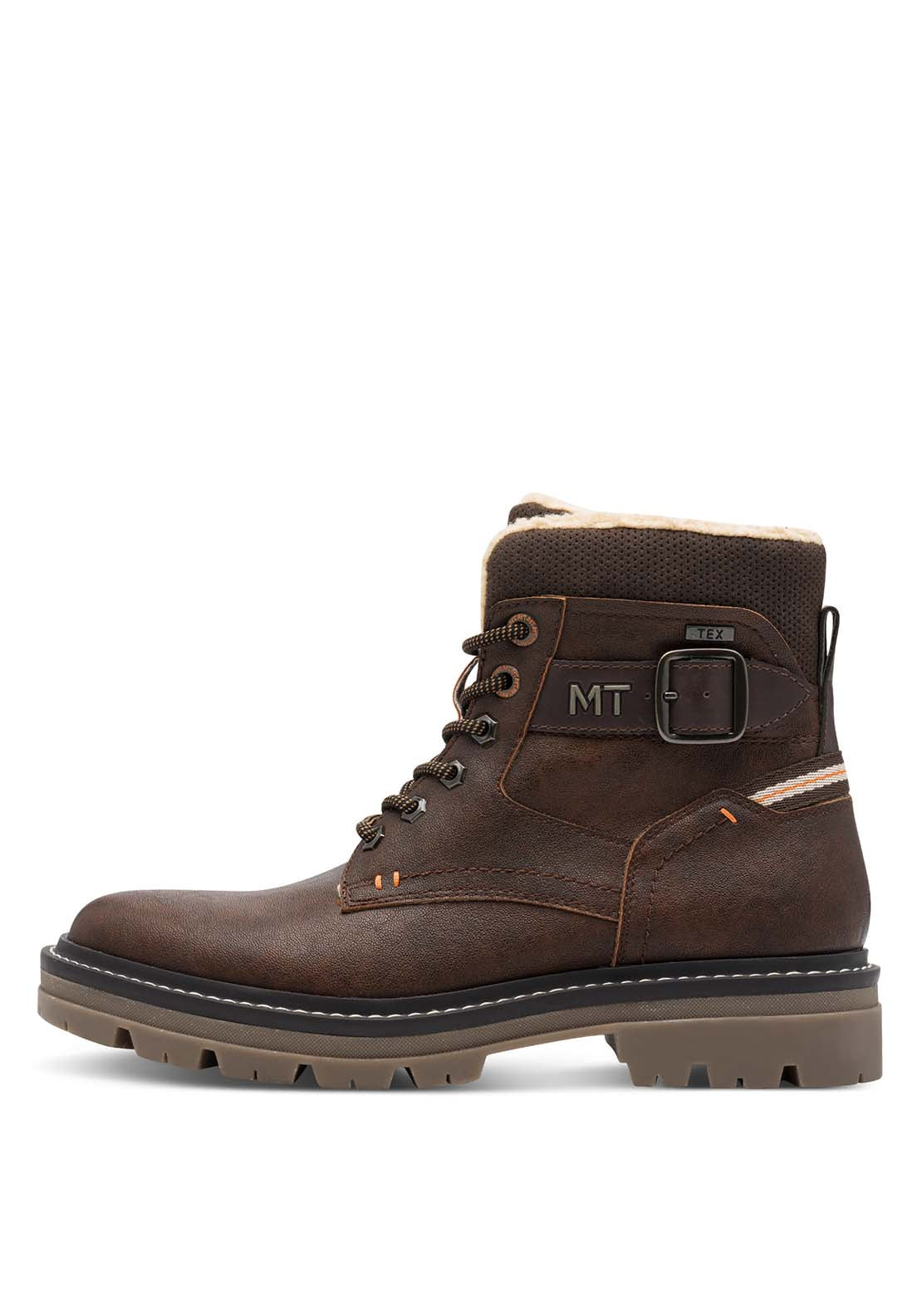 Marco Tozzi Fur Lined Boot - Brown 2 Shaws Department Stores