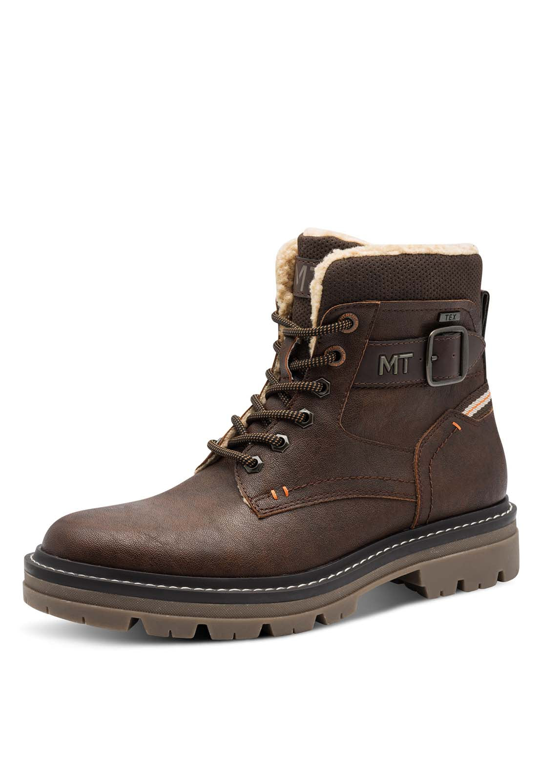 Marco Tozzi Fur Lined Boot - Brown 1 Shaws Department Stores