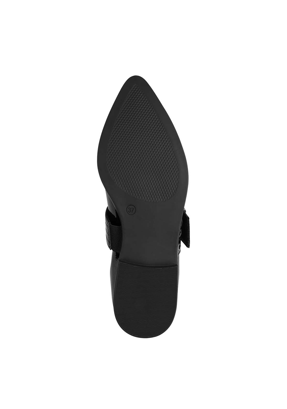 Marco Tozzi Ballet Flat With Buckle - Black 6 Shaws Department Stores