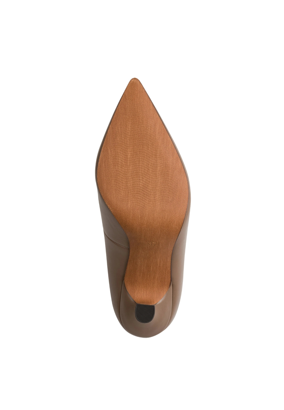 High Heel Court Shoe - Dk Cappucino