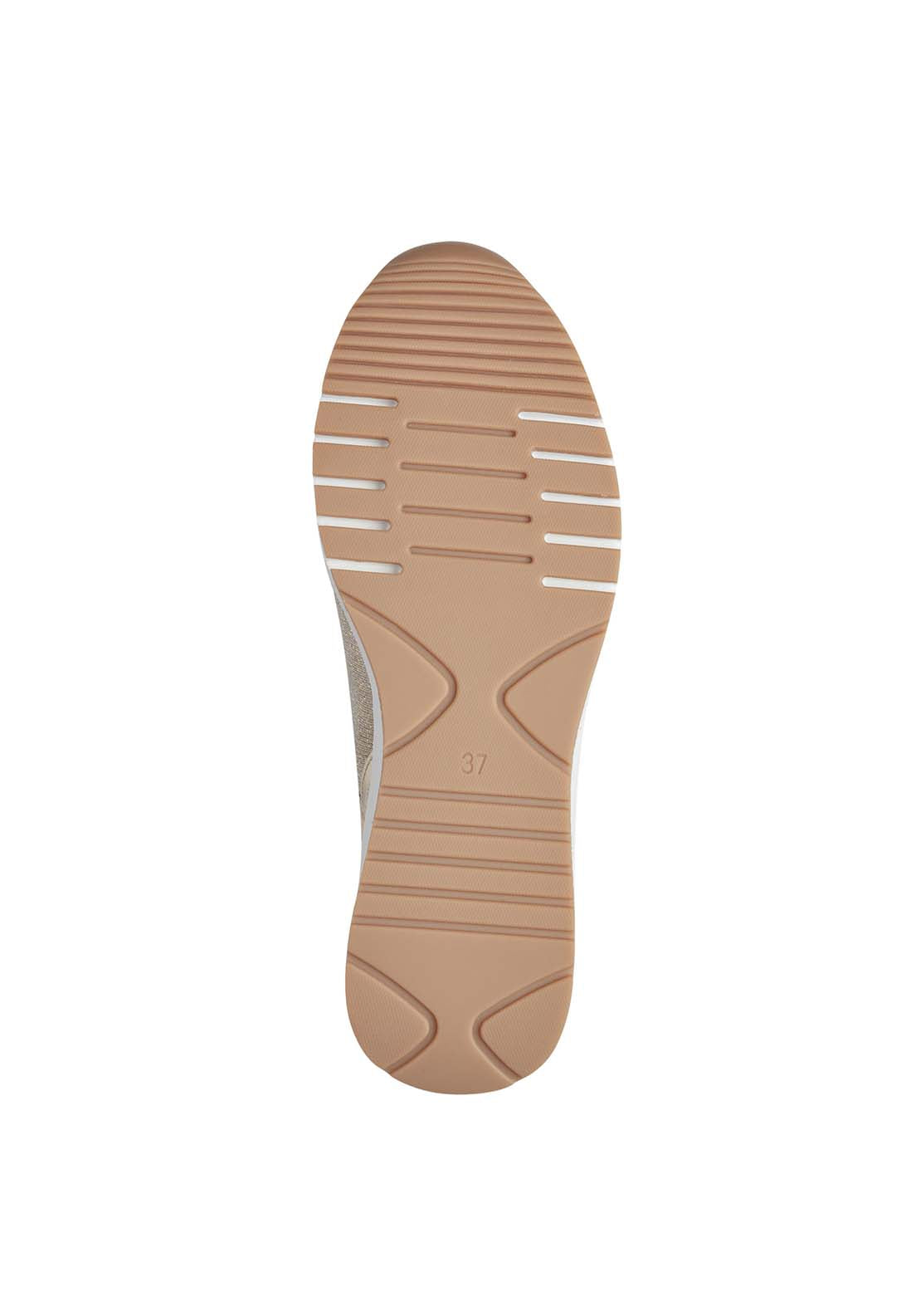Marco Tozzi Alex Wedge Trainer - Cream Comb 5 Shaws Department Stores