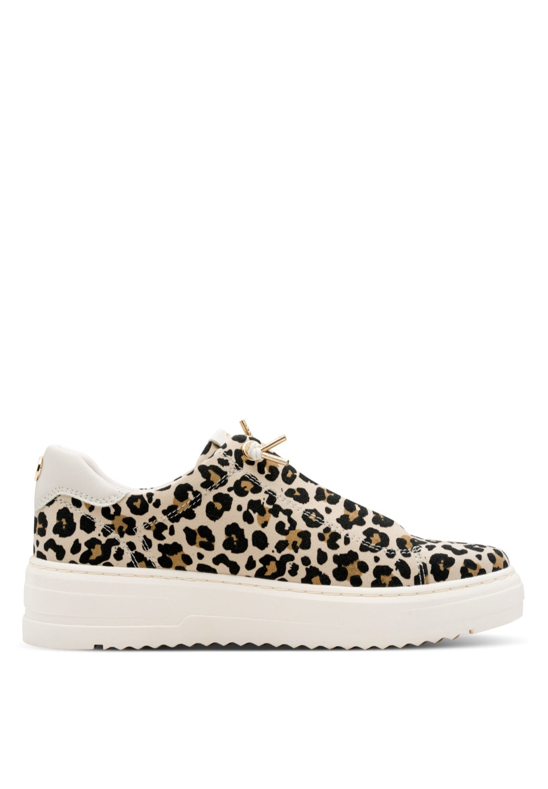 Marco Tozzi Bungee Lace Trainer - Leo Cream 2 Shaws Department Stores