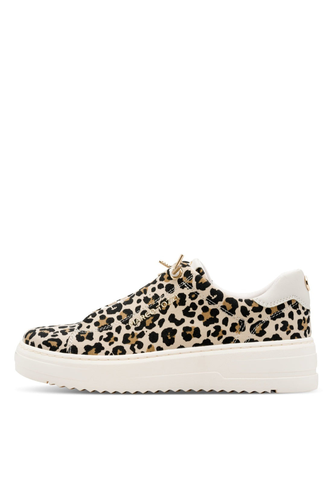 Marco Tozzi Bungee Lace Trainer - Leo Cream 1 Shaws Department Stores