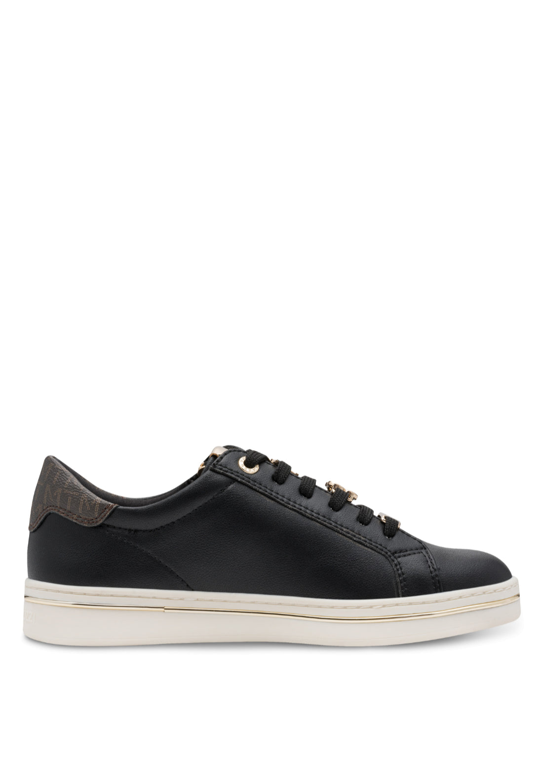 Marco Tozzi Lace Detail Trainer - Black 2 Shaws Department Stores
