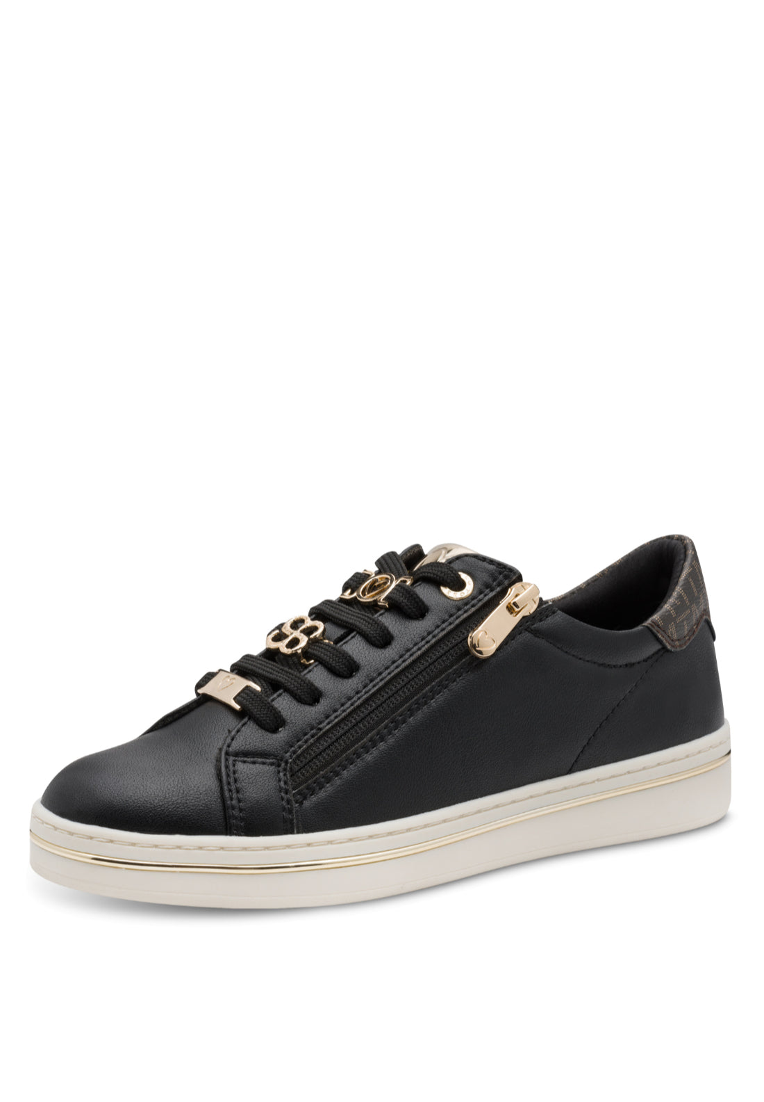 Marco Tozzi Lace Detail Trainer - Black 3 Shaws Department Stores