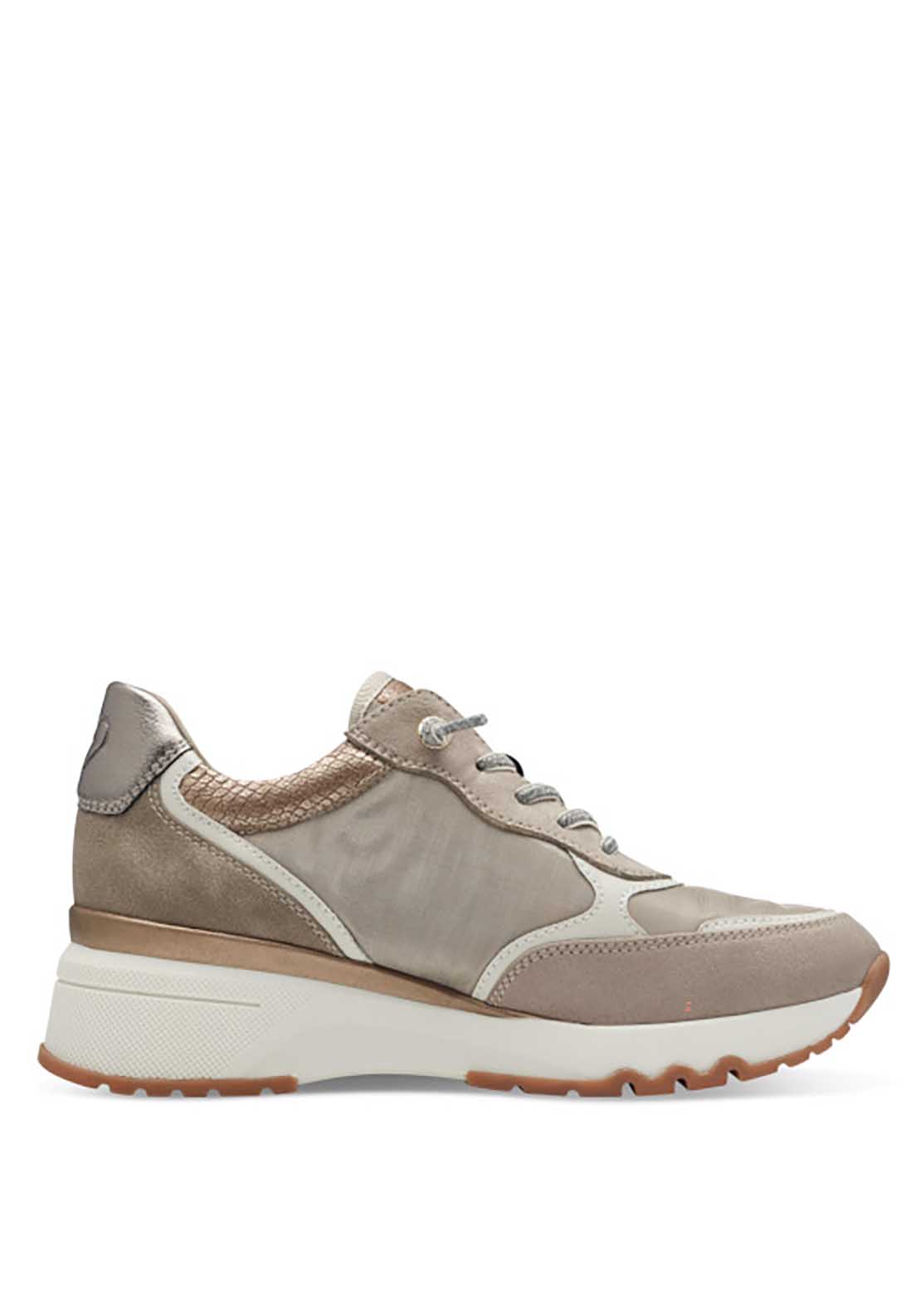 Marco Tozzi Georgia Trainer - Taupe 4 Shaws Department Stores