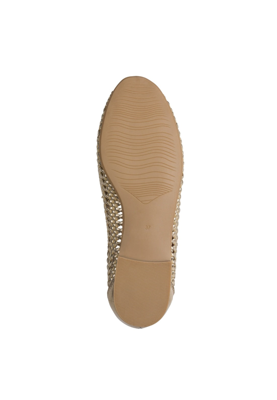 Marco Tozzi Metallic Mesh Loafer - Gold 6 Shaws Department Stores