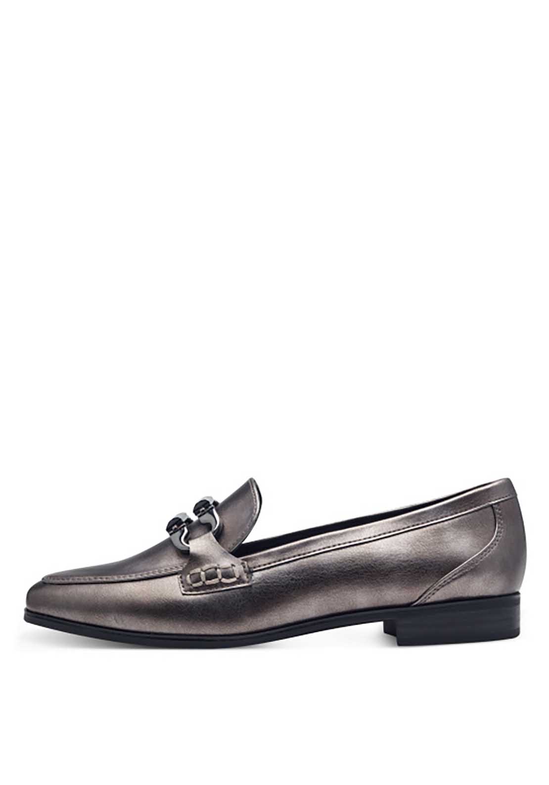 Marco Tozzi Washington Loafer - Pewter 2 Shaws Department Stores