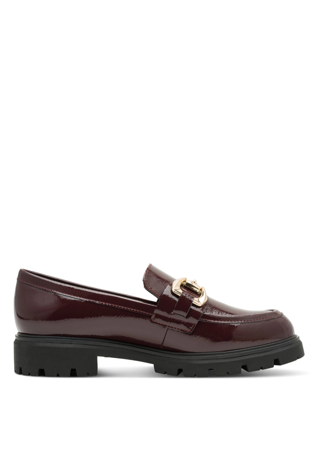 Chunky Bit Detail Loafer - Bordeaux Pat