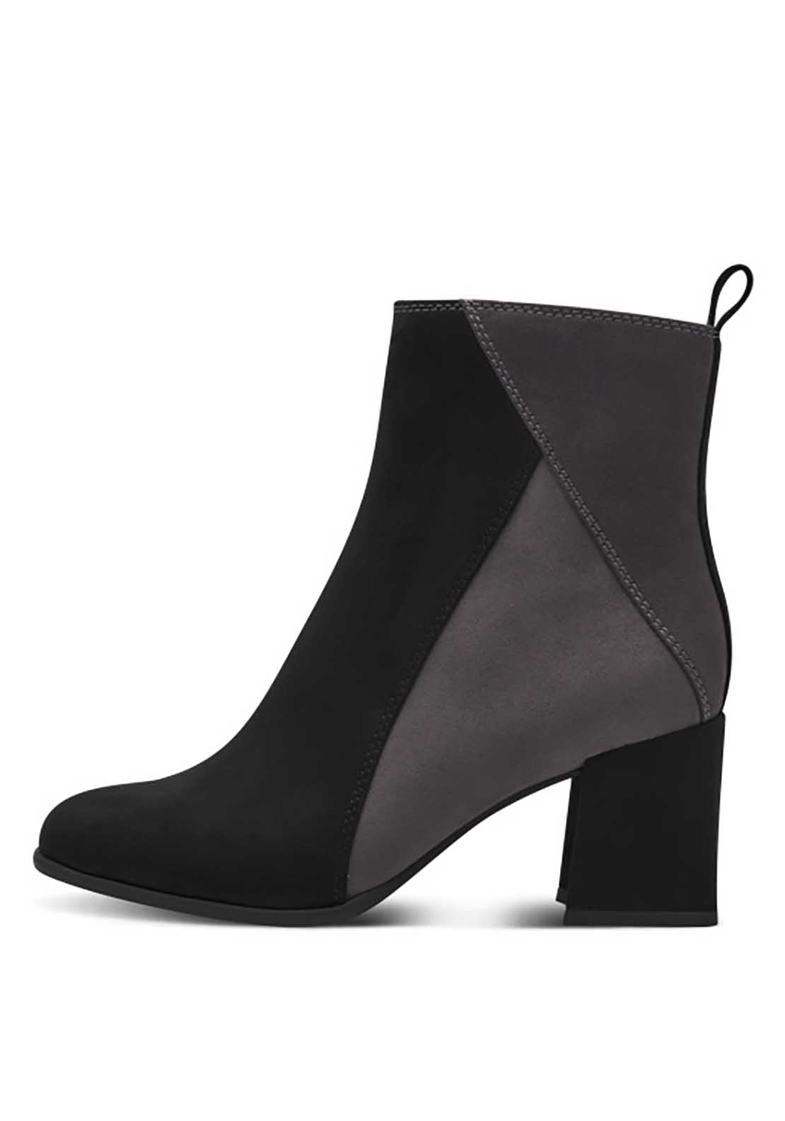 Marco Tozzi Alabama Heeled Boot - Black 2 Shaws Department Stores