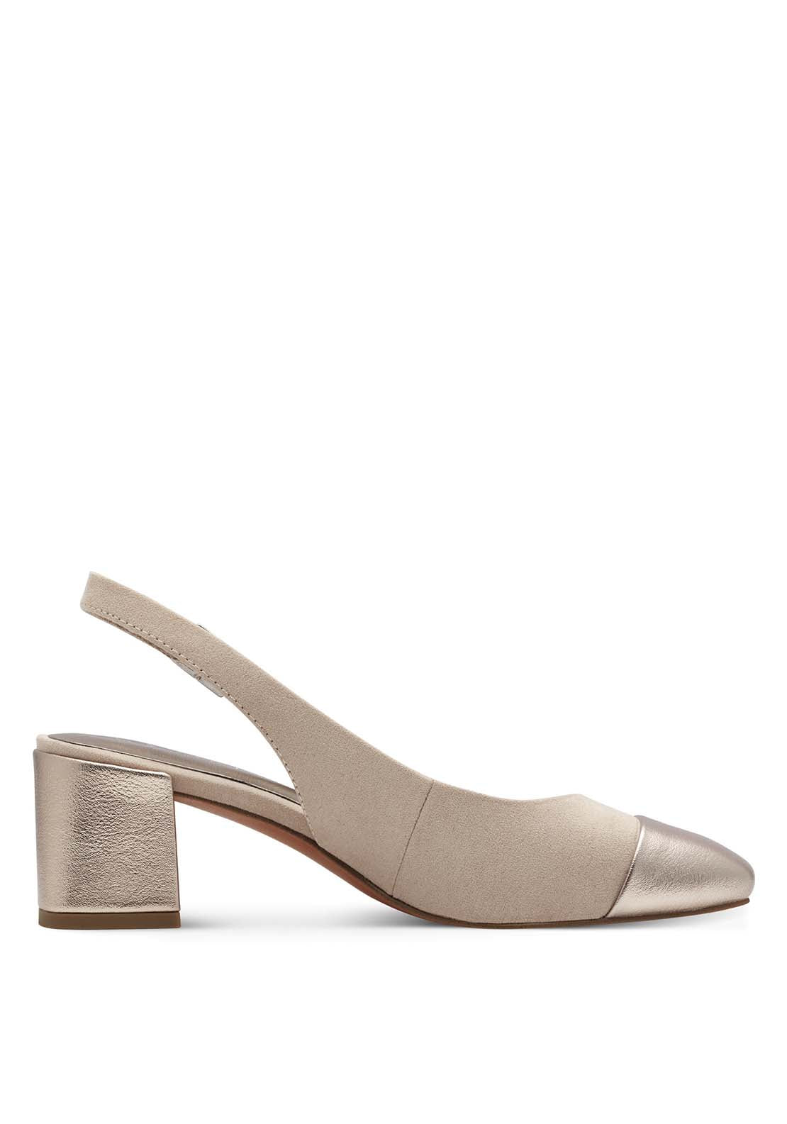 Marco Tozzi Addison Sling Back - Dune Comb 2 Shaws Department Stores