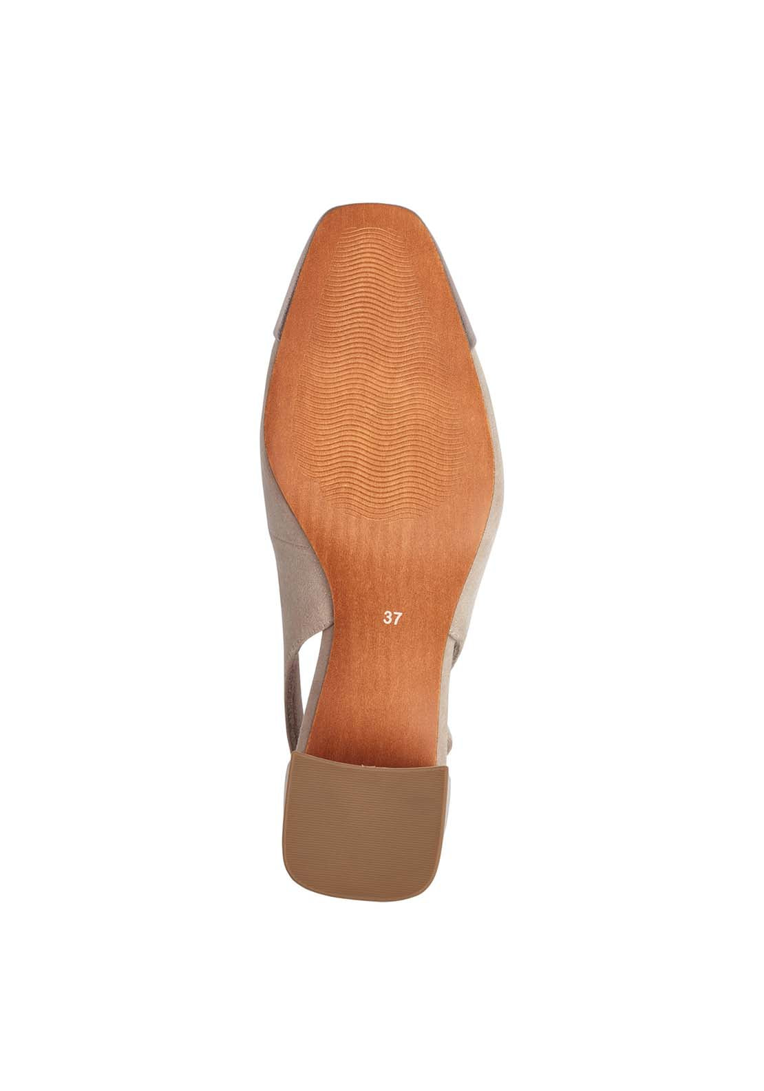 Marco Tozzi Addison Sling Back - Dune Comb 5 Shaws Department Stores