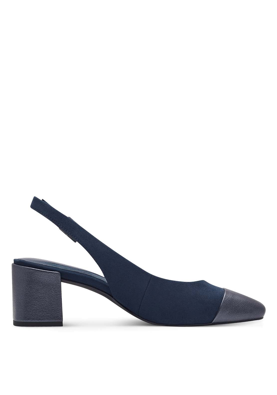 Marco Tozzi Addison Sling Back - Navy 4 Shaws Department Stores