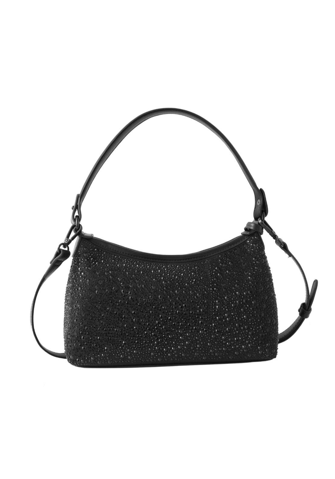 Marco Tozzi Glitter Crossbody Bag - Black Glitter 2 Shaws Department Stores