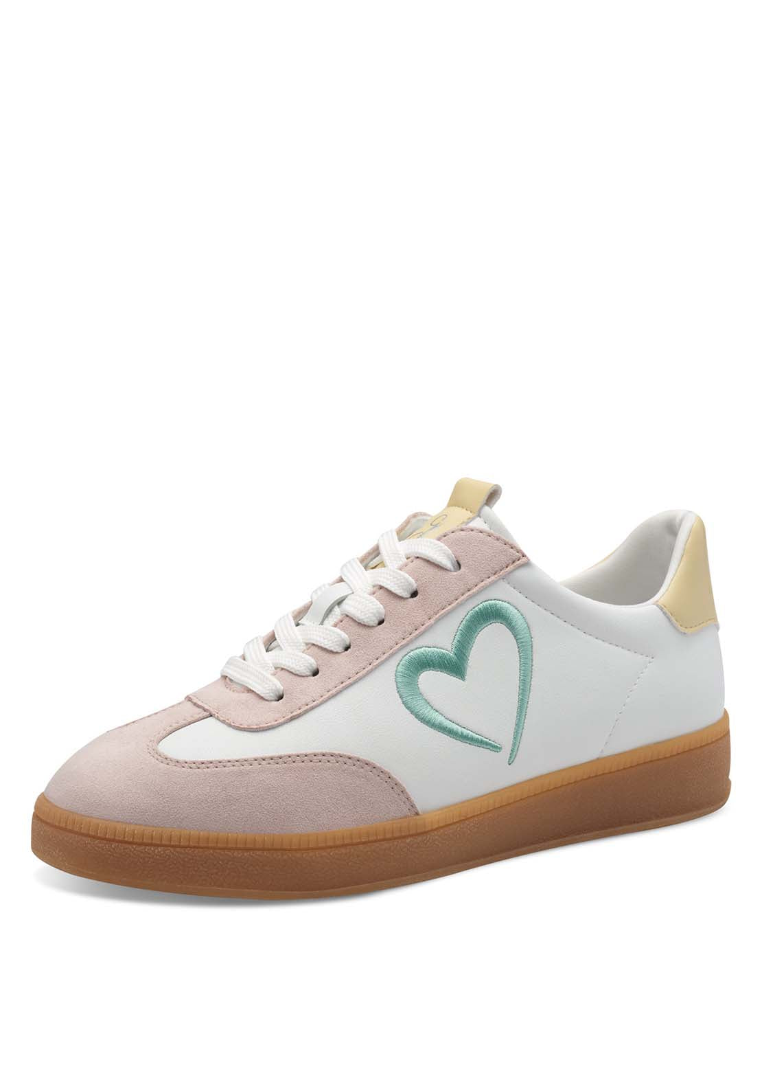 Marco Tozzi Stephanie Trainer - White/powder 1 Shaws Department Stores