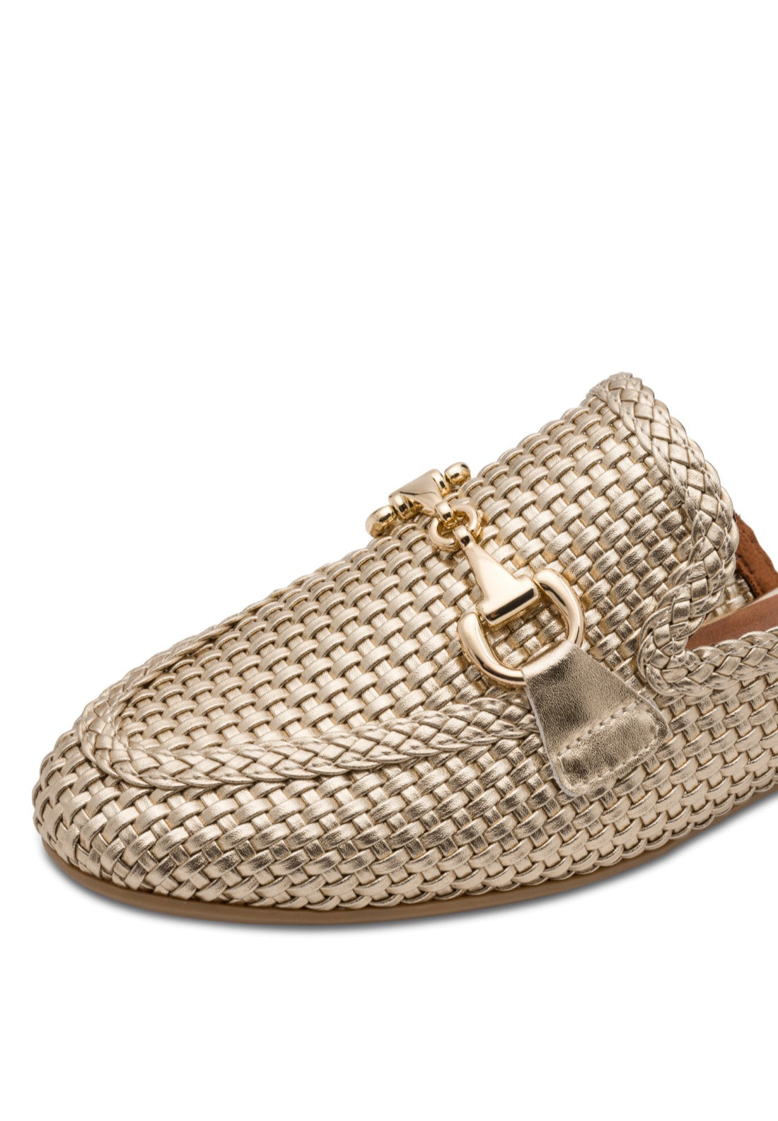 Marco Tozzi Mule Mesh Loafer - Gold 4 Shaws Department Stores
