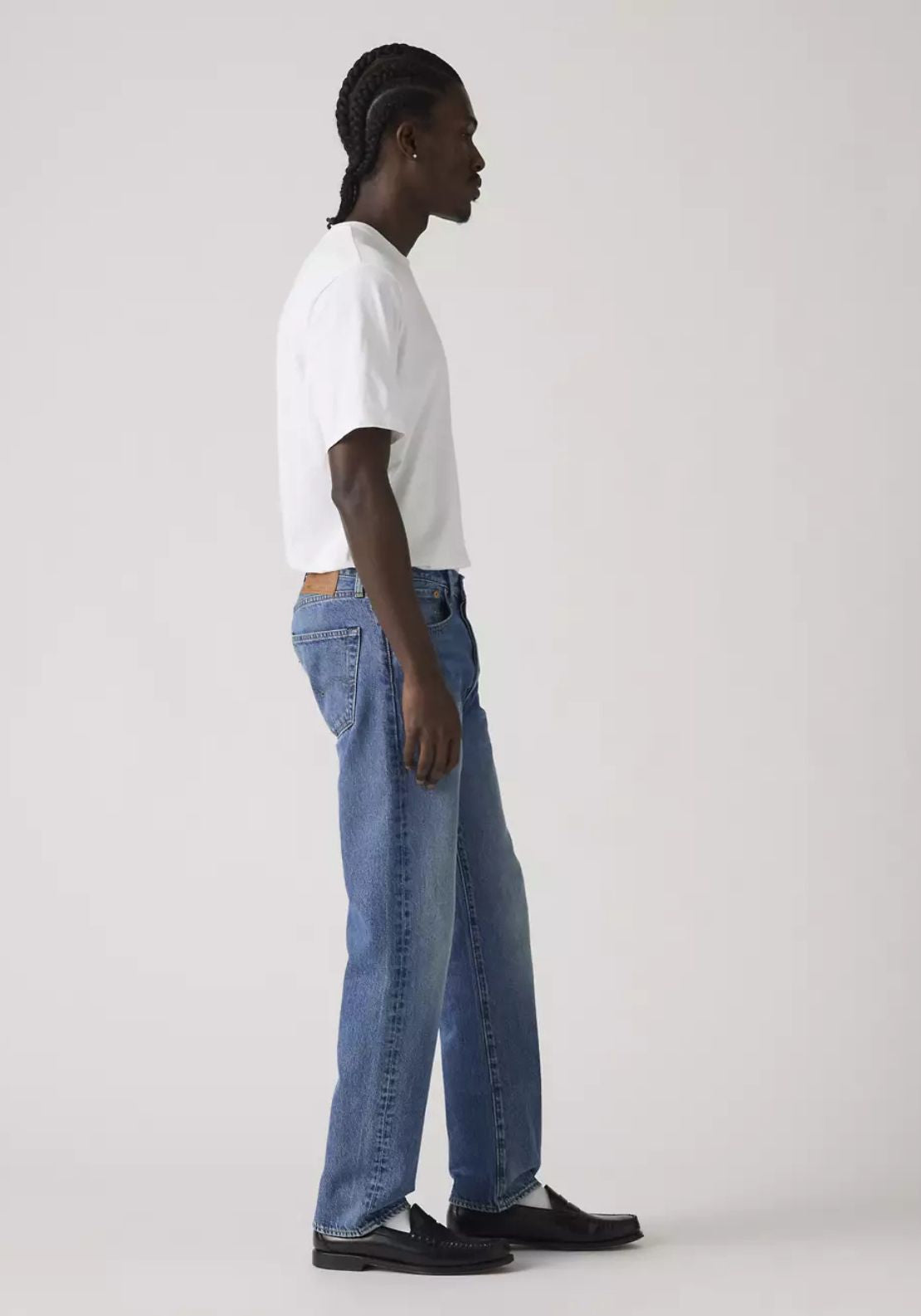 Levis 501 Original Jeans 100% Cotton - Med Indigo 3 Shaws Department Stores