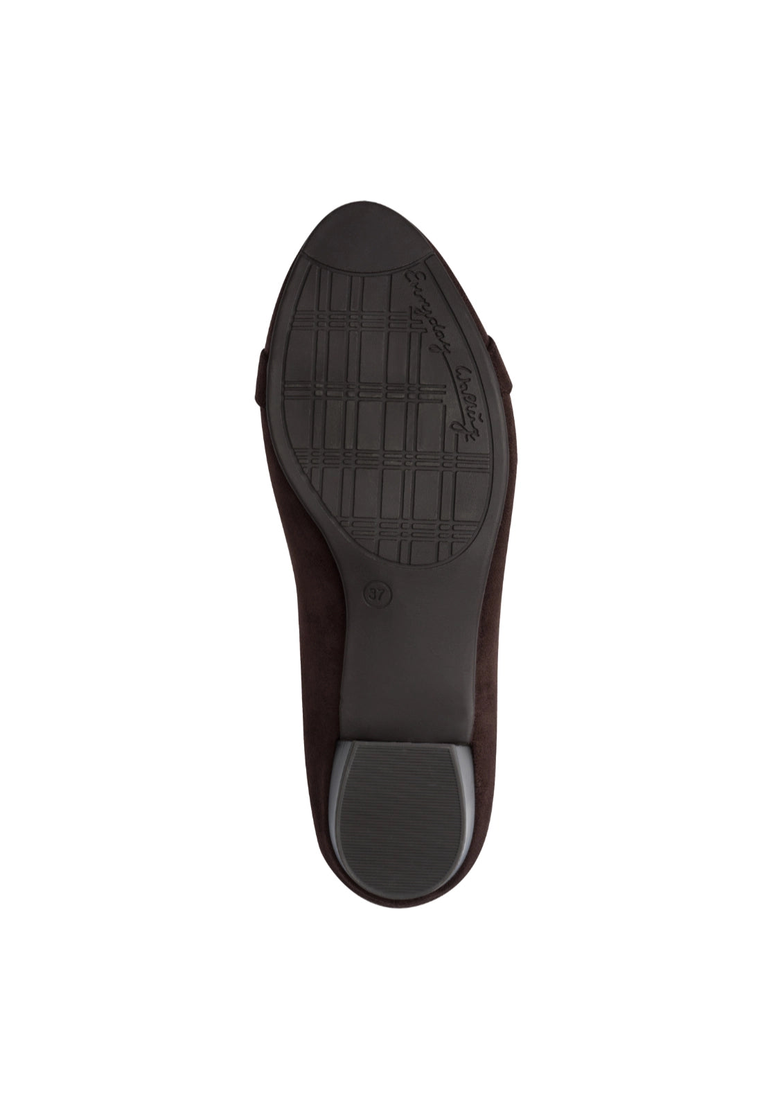 Low Heel Pump With Buckle - Mocca