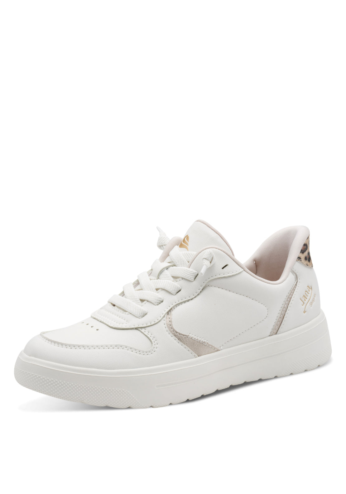 Jana Shoes Chunky Lace Trainer - Off White Comb 2 Shaws Department Stores