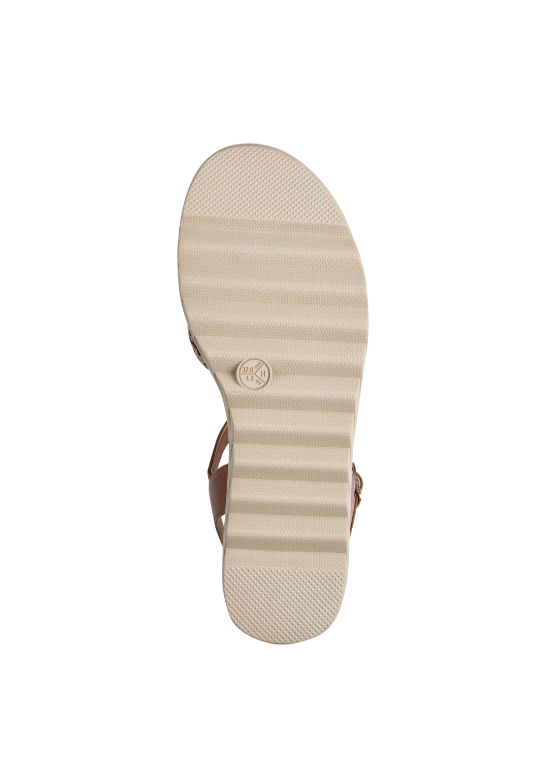 Jana Shoes Multi Tone Strap Sandal - Cognac Comb 5 Shaws Department Stores