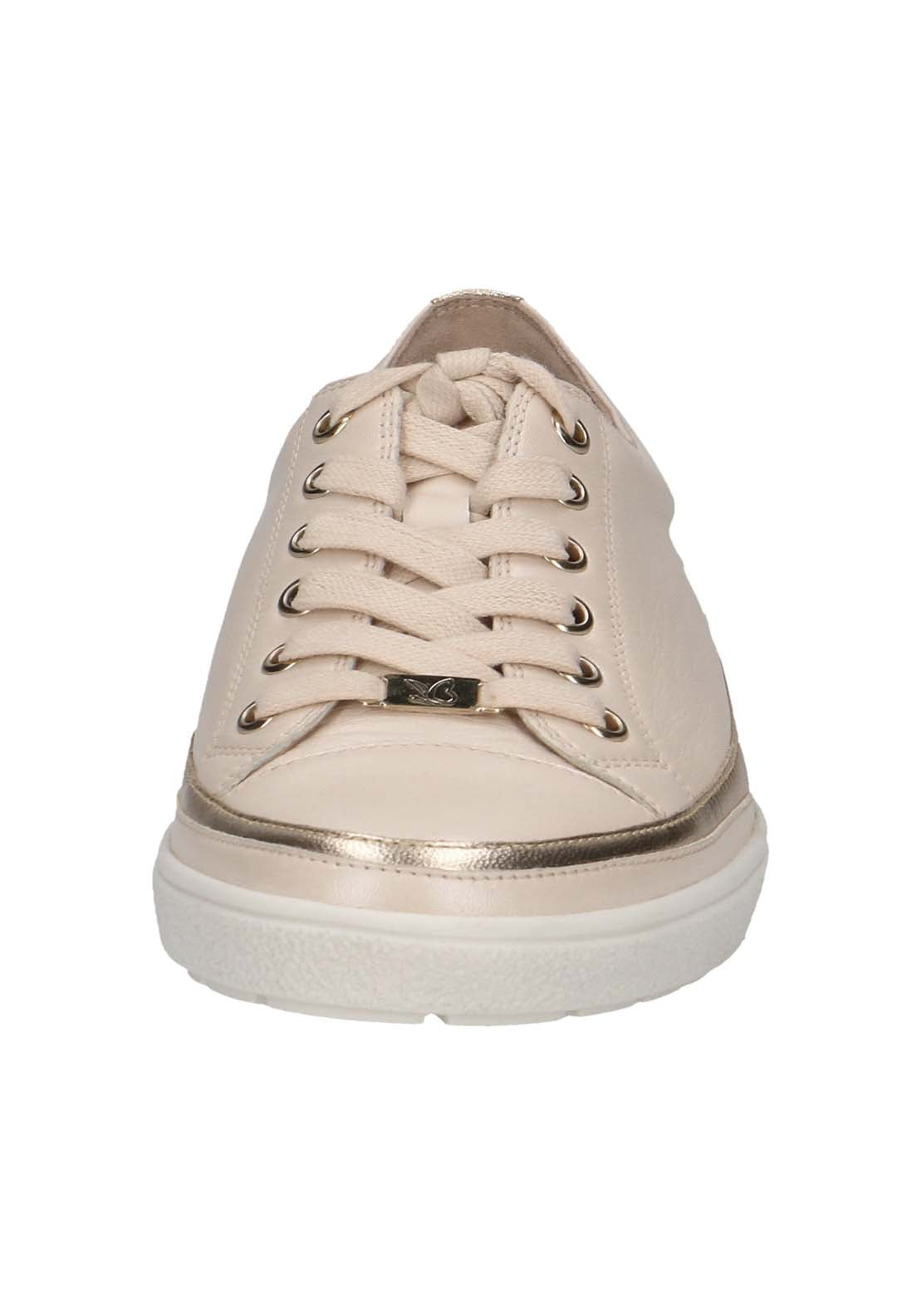 Caprice Emma Comfortable Trainer - Cream 5 Shaws Department Stores