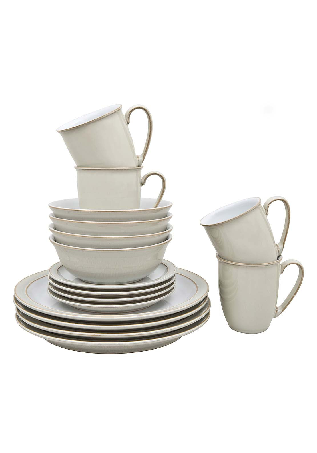Denby Denby Linen 16 Piece Tableware Set 2 Shaws Department Stores