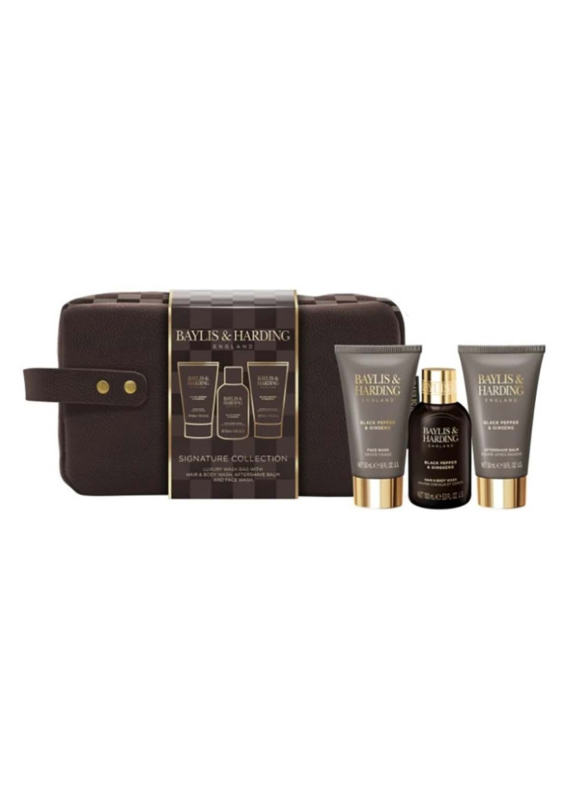 Black Pepper Ginseng Men s Luxury Wash Bag Gift Set Shaws Department Stores