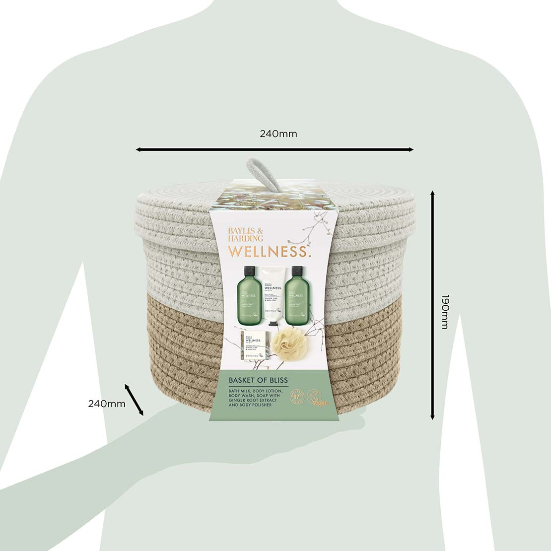 Wellness Basket Of Bliss Gift Set - Multi