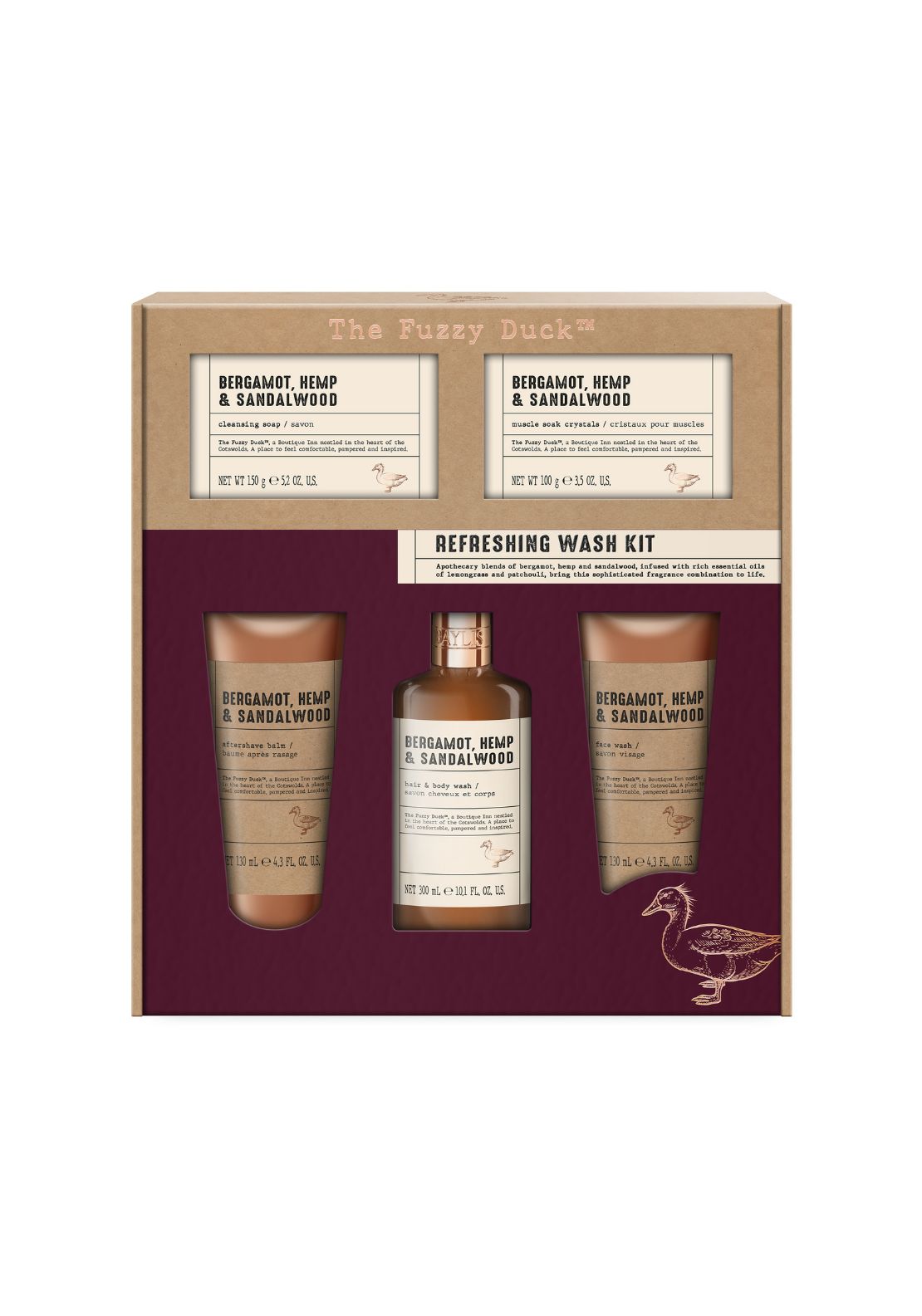 The Fuzzy Duck Bergamot, Hemp & Sandalwood Men&