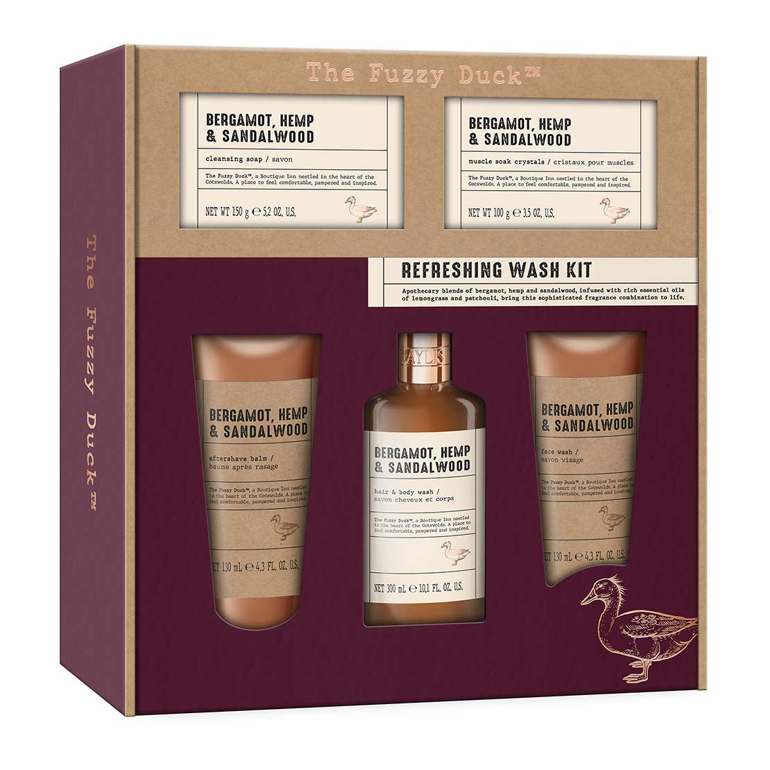 The Fuzzy Duck Bergamot, Hemp & Sandalwood Men&