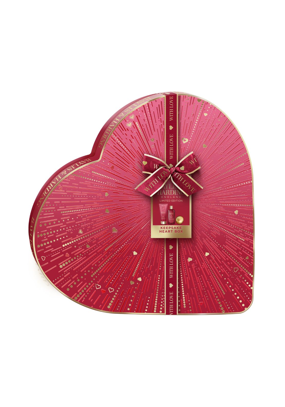 Midnight Cherry Luxury Heart Keepsake Gift Box Gift Set - Multi
