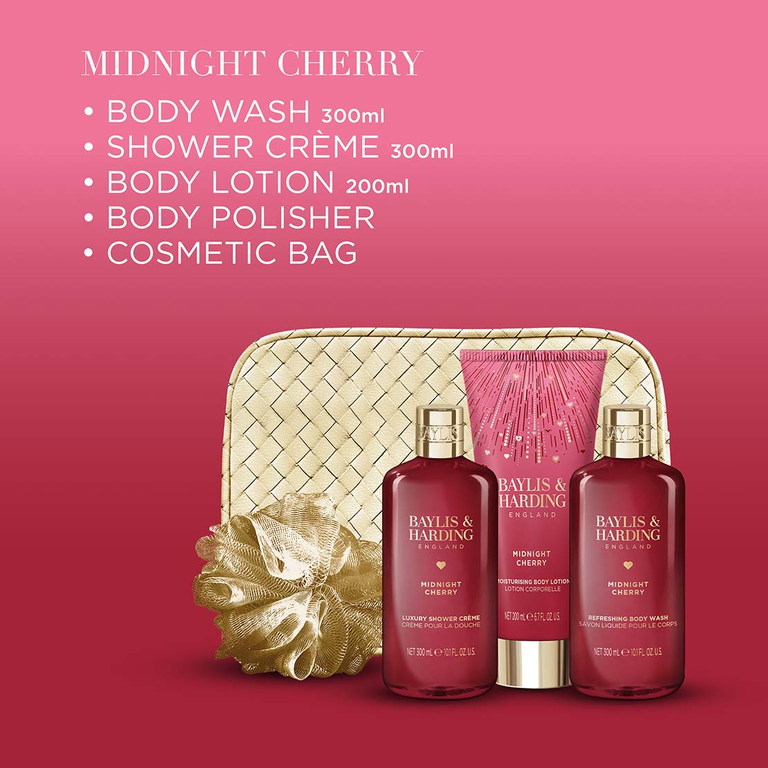 Midnight Cherry Bags Of Beauty Gift Set - Multi