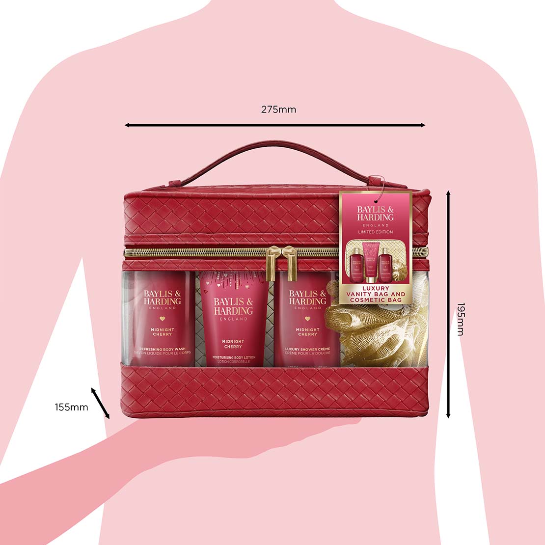 Midnight Cherry Bags Of Beauty Gift Set - Multi