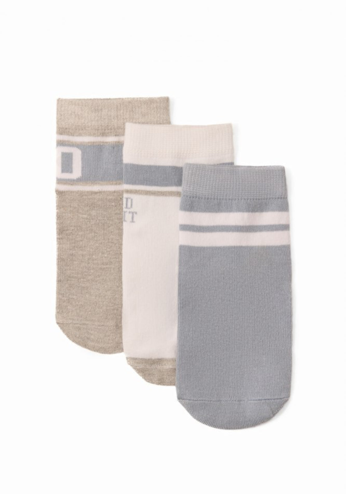 Sfera 3 Pack Long Socks - Grey 1 Shaws Department Stores