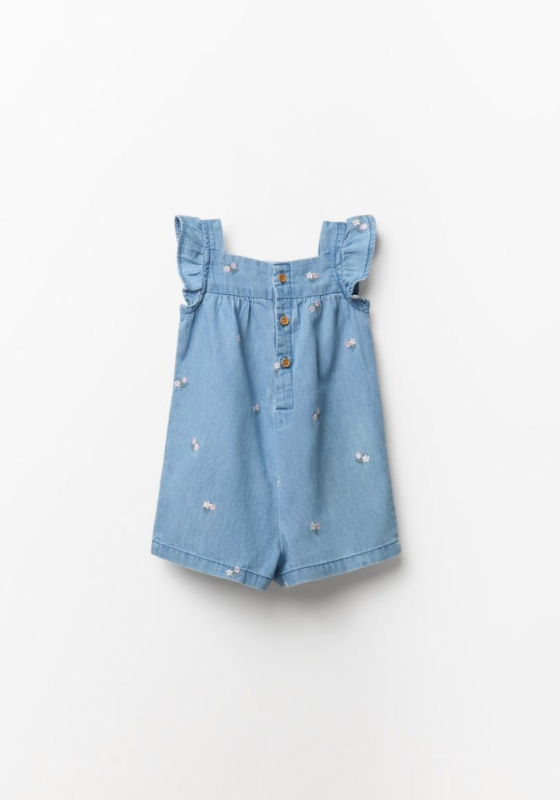 Sfera Light Denim Embroidered Jumpsuit - Denim Light Wash 2 Shaws Department Stores