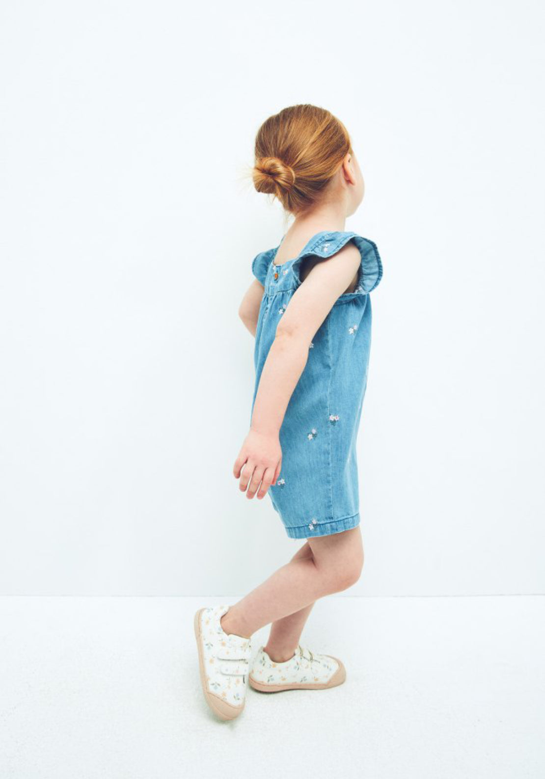 Sfera Light Denim Embroidered Jumpsuit - Denim Light Wash 6 Shaws Department Stores