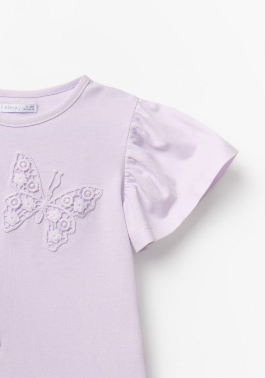 Sfera Butterfly Patch T-Shirt - Lavender 2 Shaws Department Stores