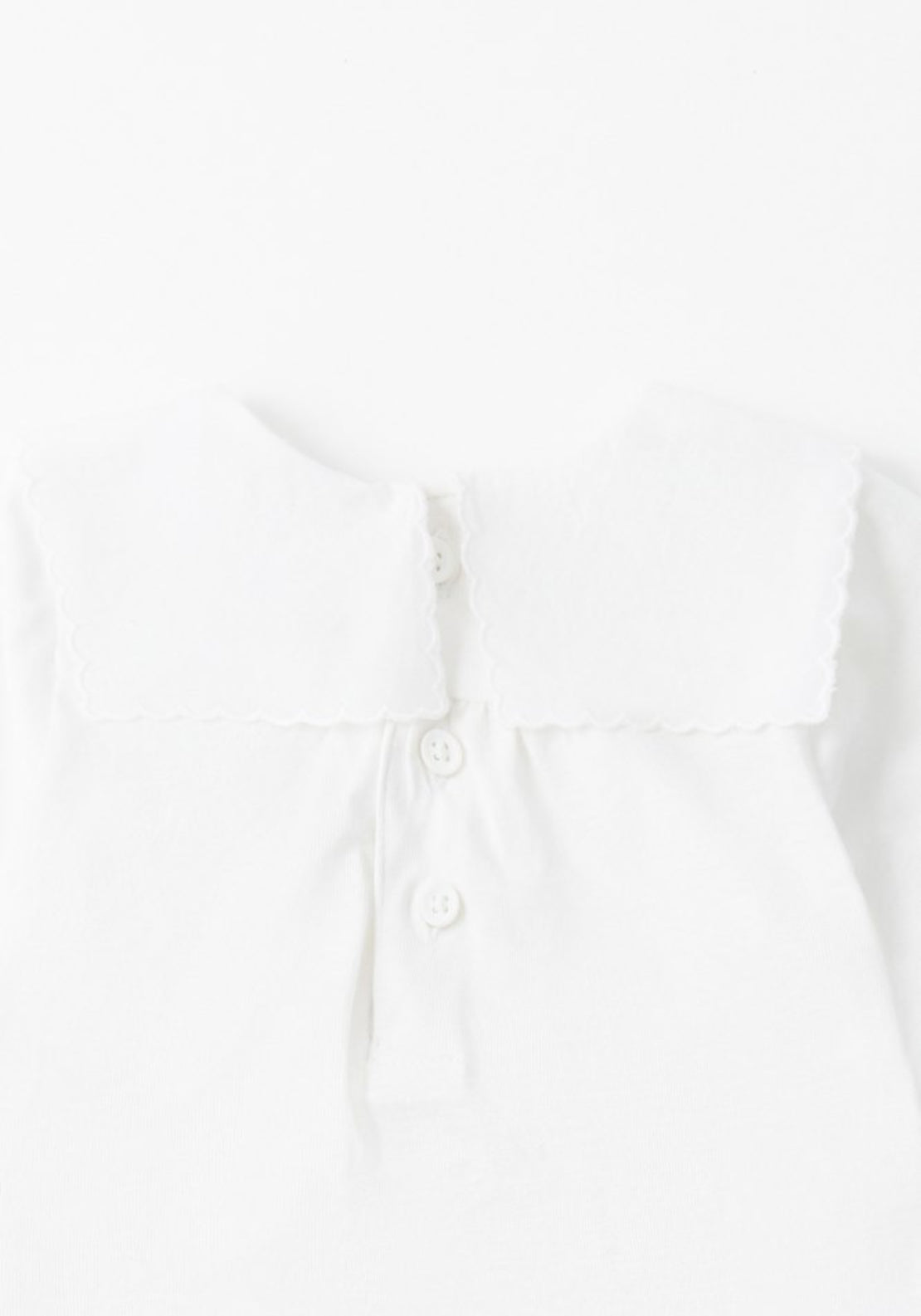 Sfera Plain Embroidered T-Shirt - White 4 Shaws Department Stores