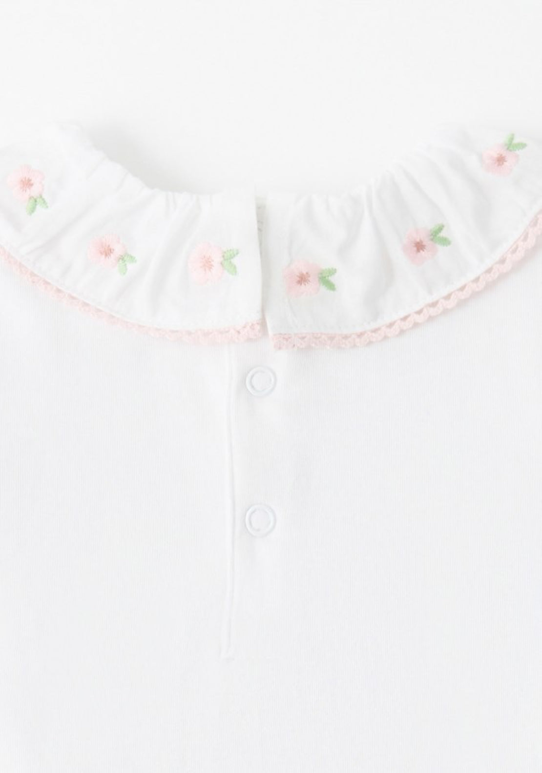 Sfera Embroidered Voile Neck Vest - White 3 Shaws Department Stores