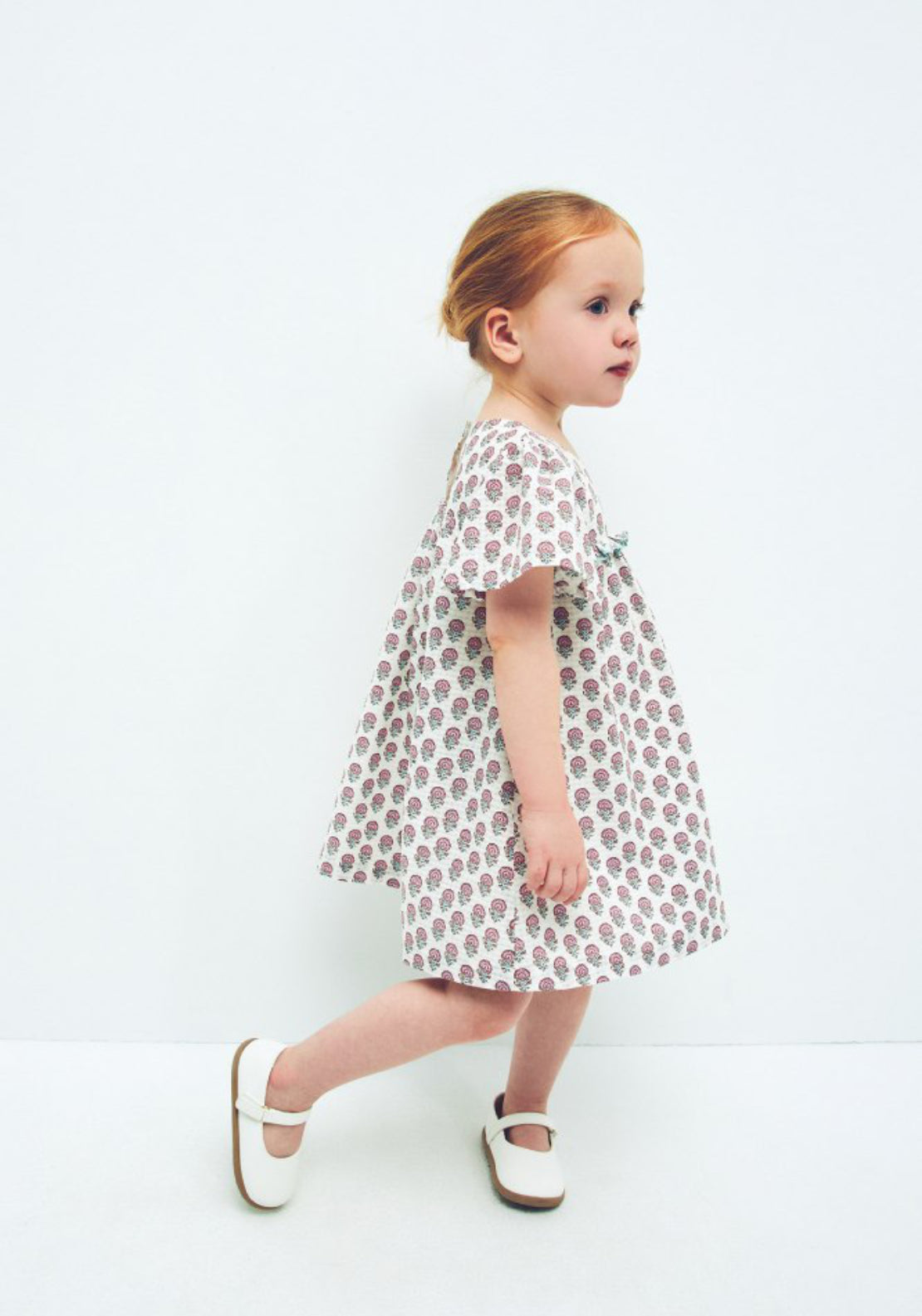 Sfera Dobby Floral Dress - Cream 6 Shaws Department Stores