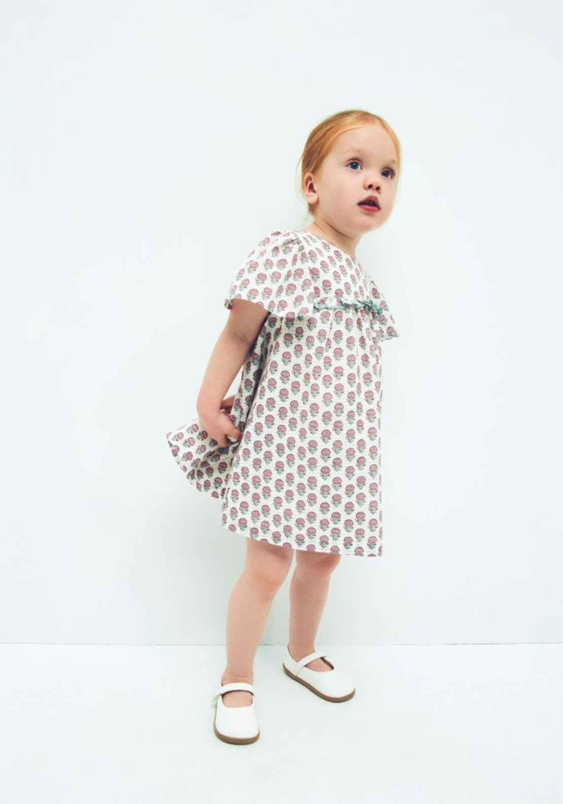 Sfera Dobby Floral Dress - Cream 7 Shaws Department Stores