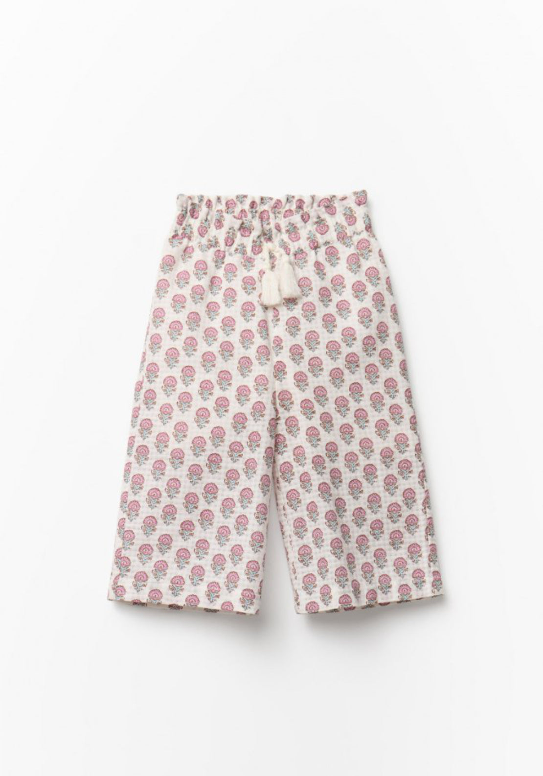 Sfera Flower Dobby Trousers - Cream 1 Shaws Department Stores