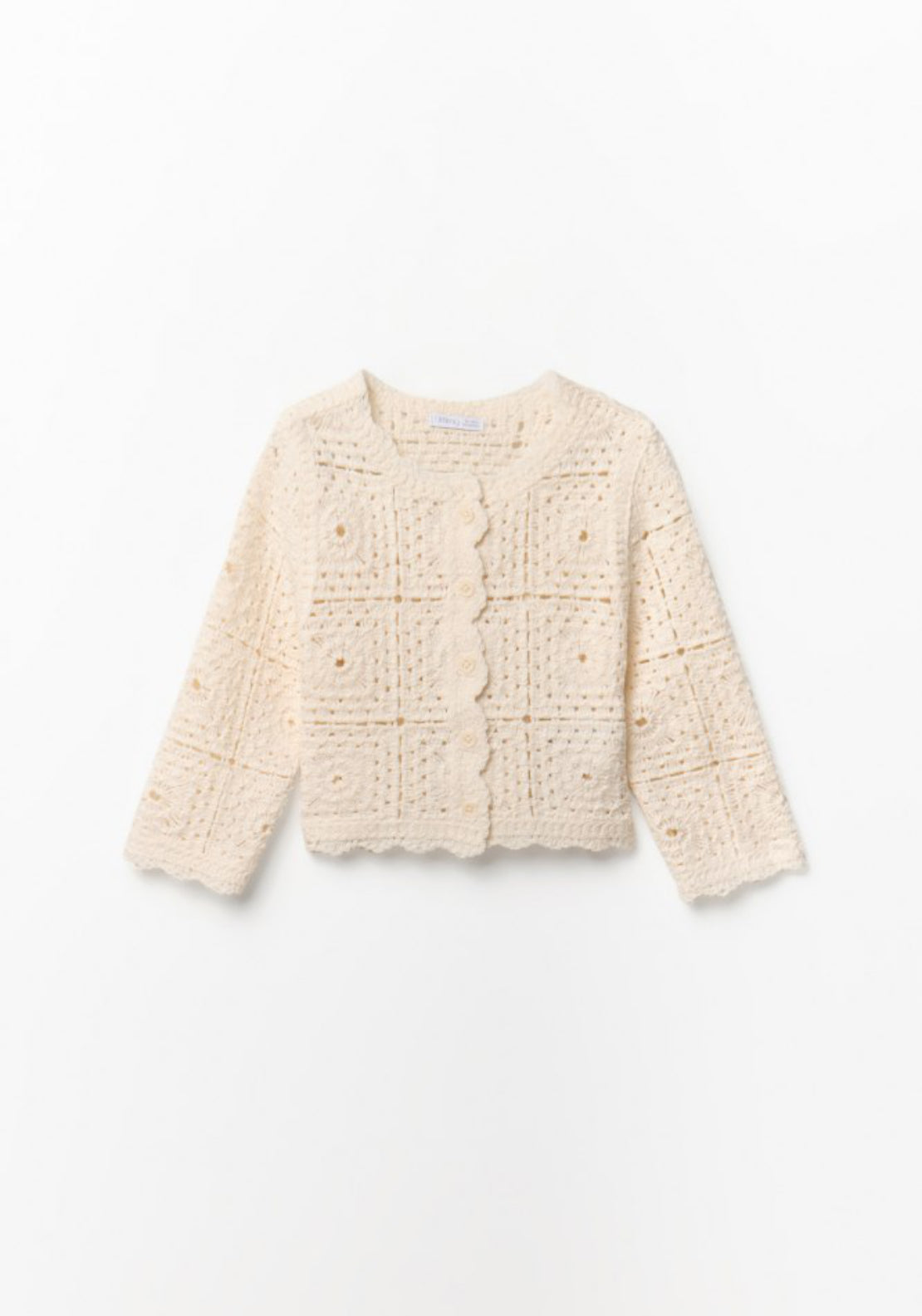 Sfera Crochet Cardigan - Beige 1 Shaws Department Stores