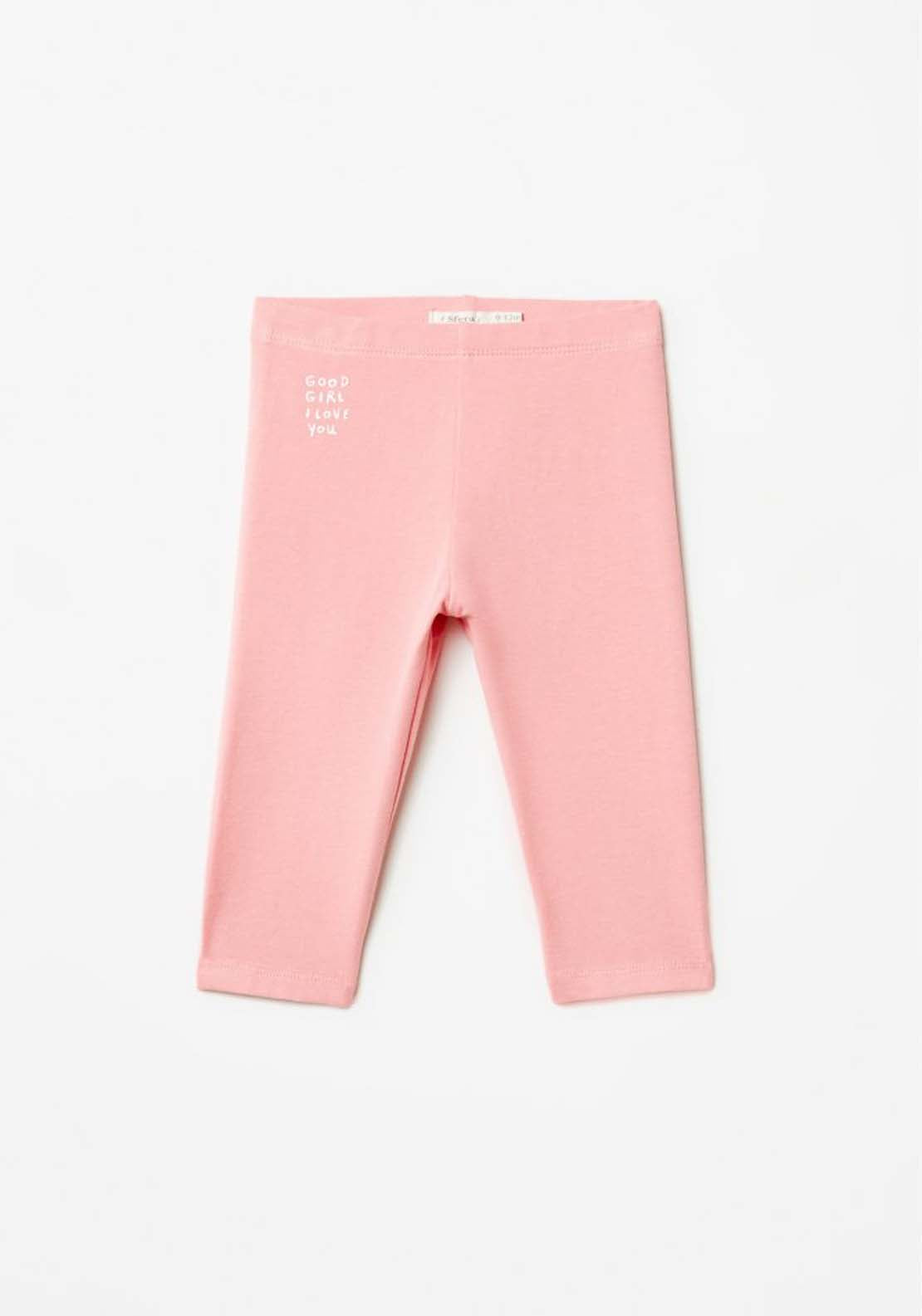 Sfera Basic Baby Girl Leggings - Pink 1 Shaws Department Stores